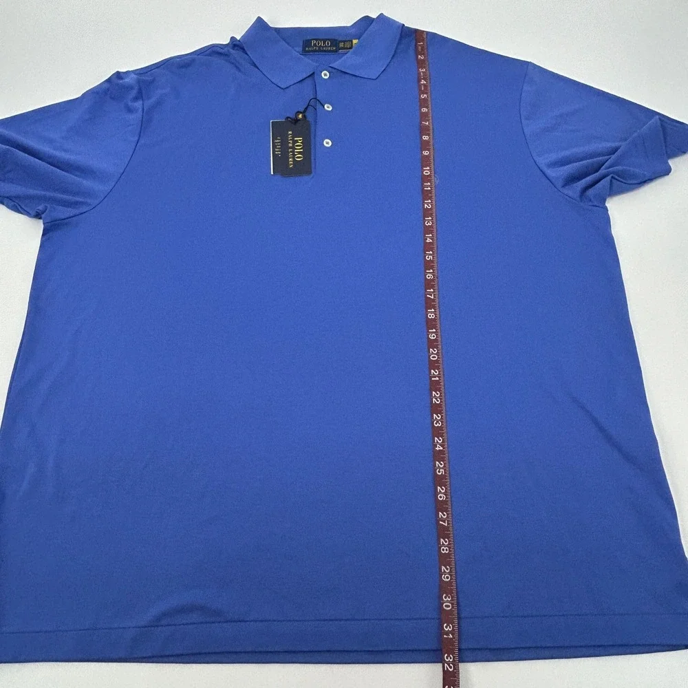 Polo Ralph Lauren Polo Shirt Mens 2XB Blue Short Sleeve Classic Fit Cotton NEW